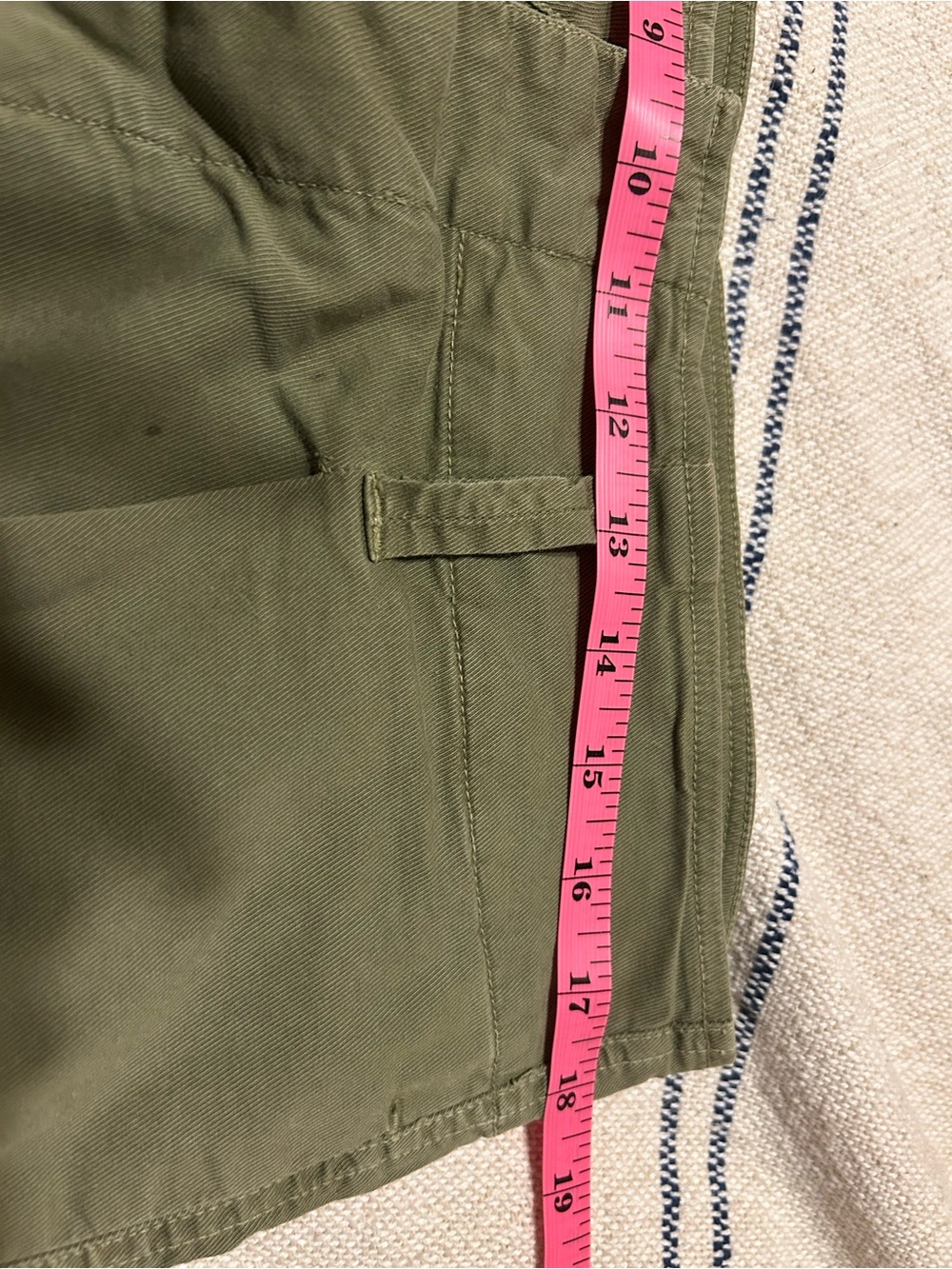Nili Lotan NI Issue 2609988 Wide Leg Crop Army Green Pants SIZE 6 - Picture 6 of 9